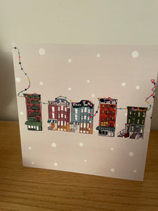 Christmas New York buildings pack of 12 cards